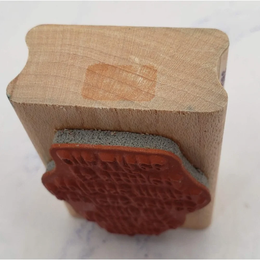 Thou Will Keep Him Scripture Sonlight Crafts Wood Mounted Rubber Stamp